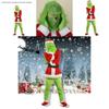 Halloween And Christmas Grinch Stole Christ Cosplay Costume Accessory Set For Party Wear