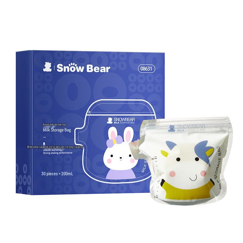SnowBear Cartoon Spout Breast Milk Storage Bags