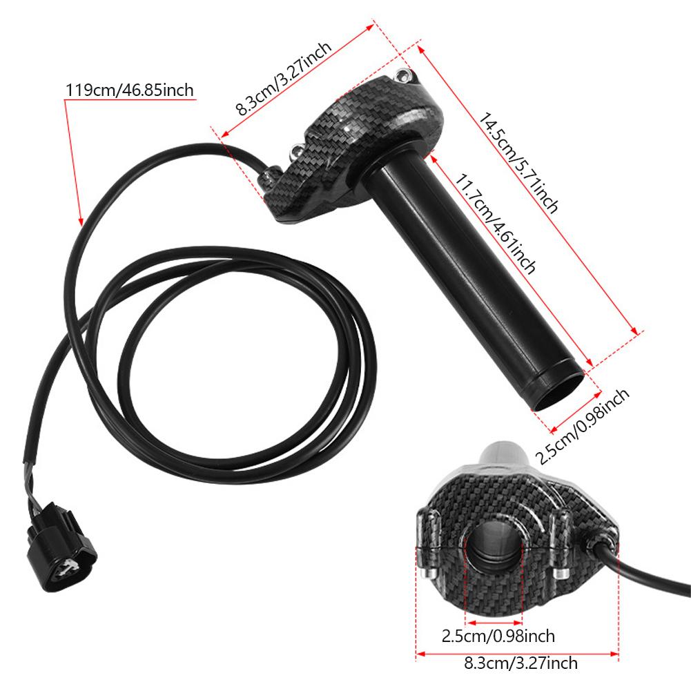 Electronic Motorcycle Throttle Grip with Hall Sensor for Sur Ron Light Bee Acceleration Handle for Light Off-road E-bike Part