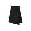 Fila X MIHARA YASUHIRO Layered Design Solid Color Pleated Skirt Women Skirts Black F11W243302F-BK