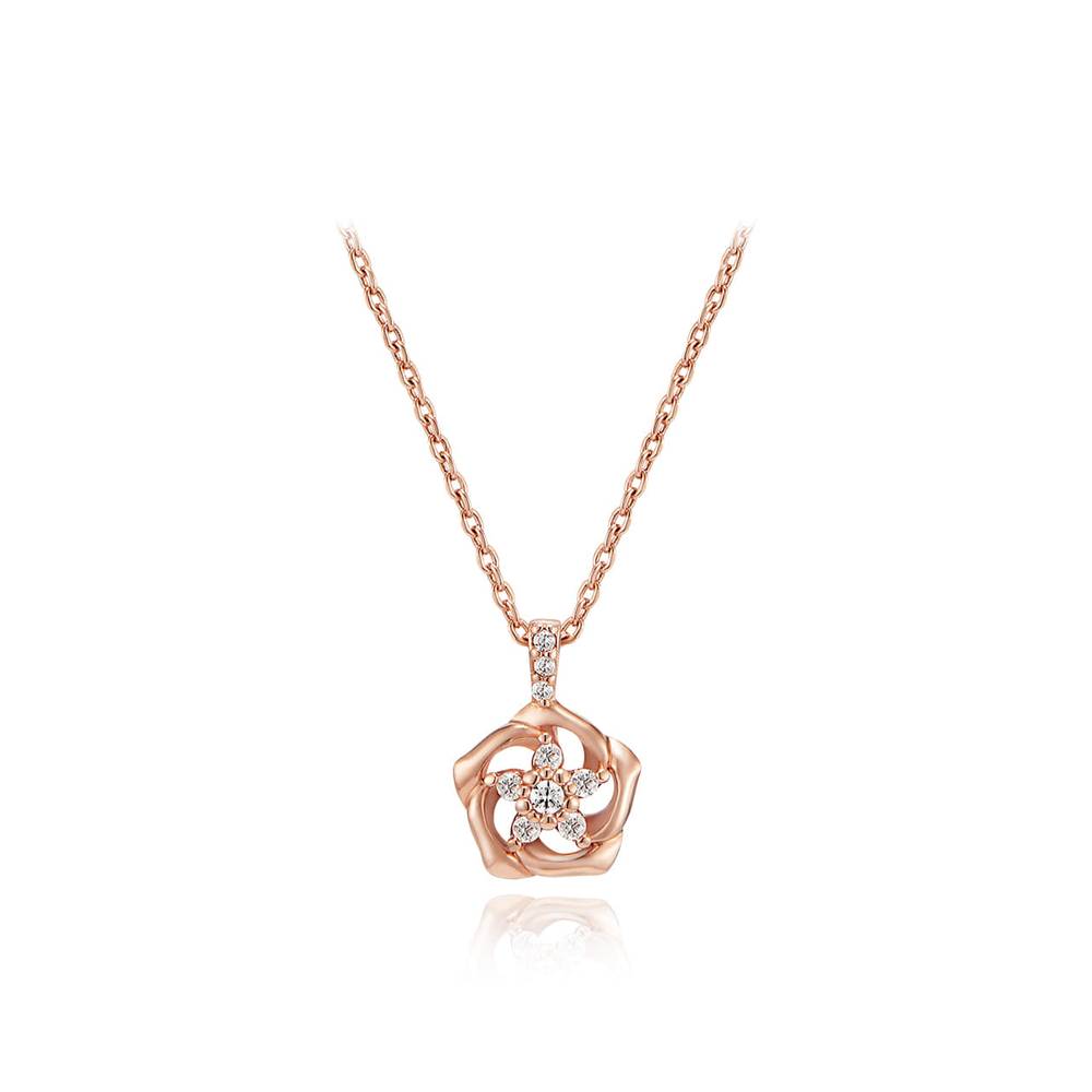 ELLE Penny Flower Necklace Elbrnn173