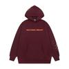 Mens Oversized Hooded Sweatshirt With Spiderweb Foam Print Cotton Fleece-Lined