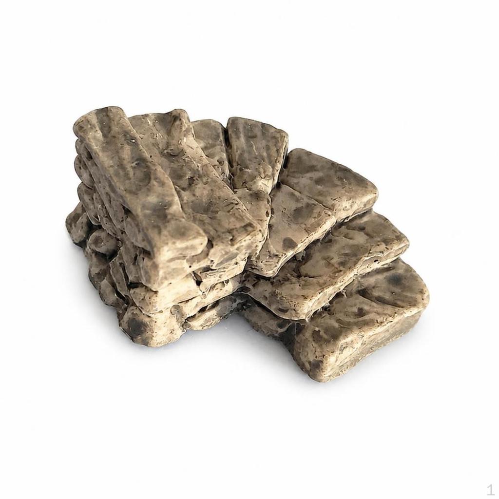 Miniature Garden Park Stone Path Steps for DIY Micro Landscape Decor Long Slab 5pcs