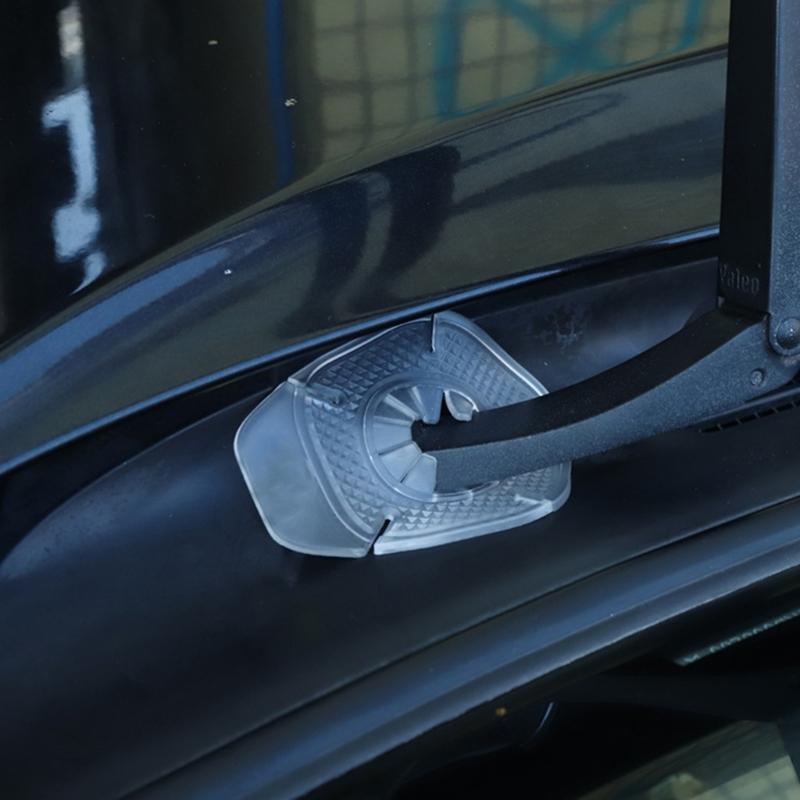 2 Stück Auto Scheibenwischerarm Unteres Loch Schutzabdeckungen Windschutzscheiben Wischerabdeckung Polster Staubschutz Schmutz Blätter Staubdichte Hülle