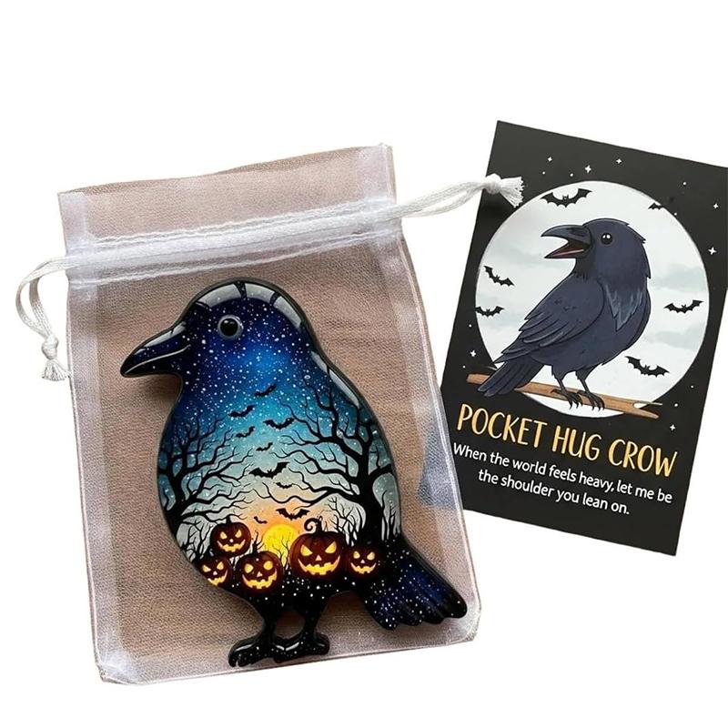 Halloween Ghost Pocket Cards Pocket Comfort Ghosts Pockets Hug Ghost With Encouragement Card Cute Mini Charm Gifts