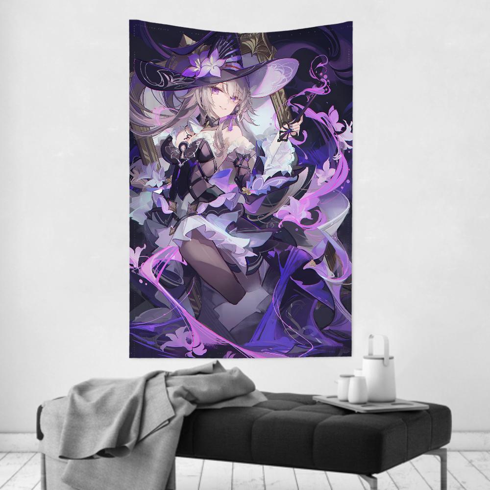 1 Stück The Herta Honkai Star Rail Spiel Wandteppich Raumdekor Wandtuch Party Hängender Hintergrund Raumdekor Babyzimmer