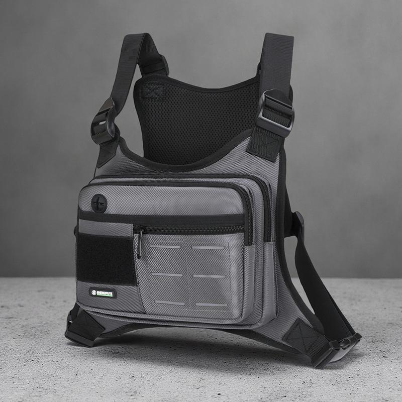 Tactical Functional Men Vest Bag Waist Packs  Waterproof Men Pack Bag Backpack Fashion Trends Men Sling Bag Shoulder