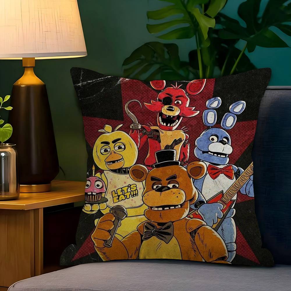 Fnaf Five-nights-At-Freddys Cushion Cover Pillowcase Upholstery Sofa Throw Pillow Home Decor Pillowcas