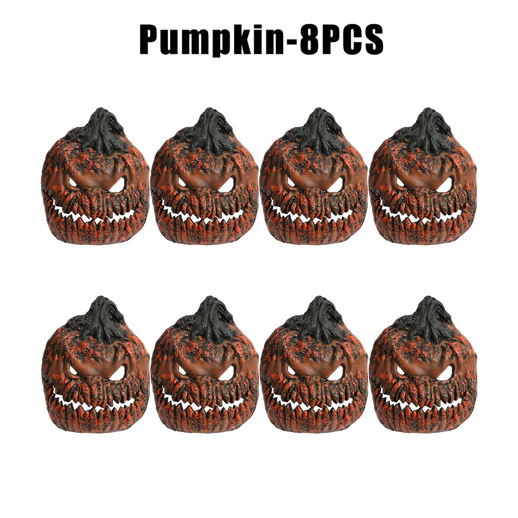 Terrifying Light Up Pumpkin Head Mask Halloween Horror Cosplay Glowing Hands Free Prop Scary Haunt Party Wearable Essential