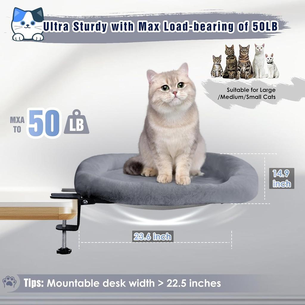 Desktop cat bed, cat hammock, window, bedside, sunbathing hanging bed, pet supplies, hanging stand, cat bed, cat bed