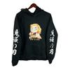 Demon Slayer Anime Hooded Kyojuro Rengoku Printed Men Hoodies Comfortable Unisex Oversized Sweatshirt Harajuku Streetwear