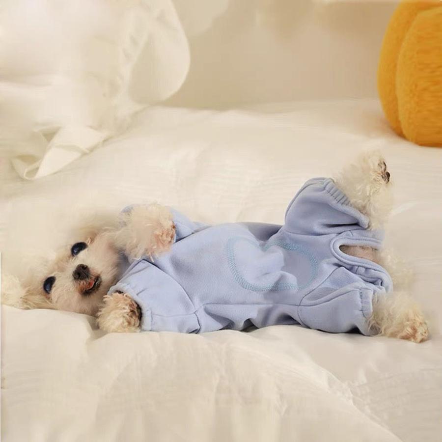 Dog Winter Nursing Belly Wrap Shirt Teddy Poodle Stomach Coat Pet Warm Pajamas for Small Dogs