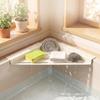 Quick Water Drainage Sink Sponge Holder Carbon Steel Dish Drying Rack  Laundry Room