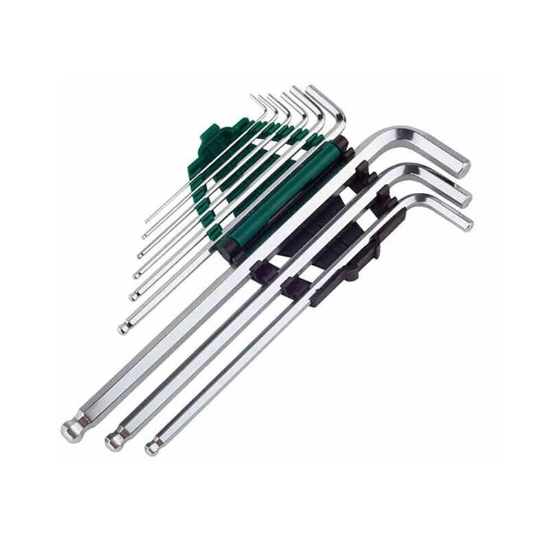 SATA 9-Piece Extra-Long Ball-End Hex Key Set