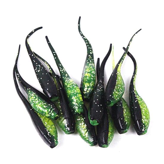 0.7g/5cm Artificial Bait Vivid Skin Catch Fishes Durable Double Color Needle Tail Soft Tadpole Bait Angling Supplies
