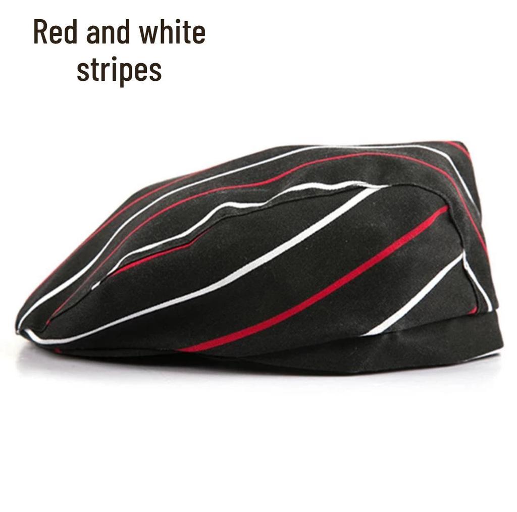 Dámská prodyšná kuchařská čepice s výšivkou loga pro kuchyni, catering a obchod s mléčným čajem