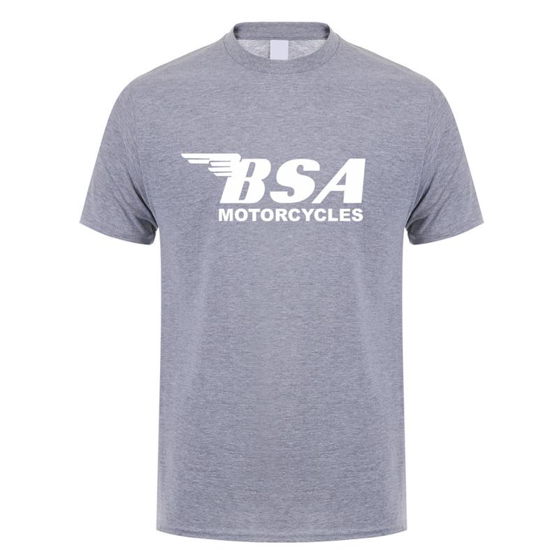 2025 Bsa Motorcycles T Shirt Men Summer Short Sleeve Cotton Bsa T-shirts Tops Man Clothing Fashion Graphics Tops Tee