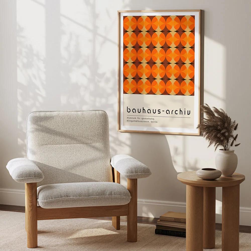 Modernist Bauhaus Geometric Canvas Poster Living Room Wall Art Retro Prints Mid Century Home Decorative Wall Art Painting