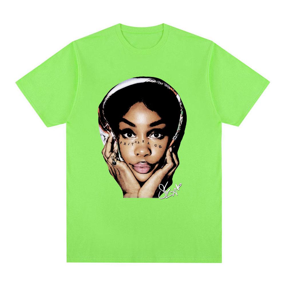 SZA Graphic Print Tshirts Unisex Women Fashion Hip Hop Tshirt Summer Cotton Casual Short Sleeve Oversized T Shirts Streetwear