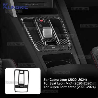 ABS For Seat Leon MK4 Cupra Leon Cupra Formentor 2020 2021 2022 2023 2024 Carbon Fiber Style LHD RHD Automatic Car Gear Trim