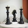Set de Figurines d'Échecs International: Pièces Roi, Reine, Cavalier pour Décoration Maison, Fenêtre, Meuble à Vin