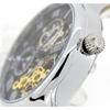 [Ticento]Men's Sun & Moon Dual Time Automatic Metal Watch TS60021W + Shopping Bag, Korean Luxury Watches