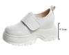 Fashion 9.5cm Genuine Leather Women Platform Wedge Pumps Flats Luxury Mary Jane Pils Mules Boots Hook Spring Autumn Spring Shoes