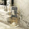 Coat rack household bathroom floor-to-ceiling washbasin simple light luxury bathroom storage towel rack shelves for bedroom