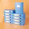 10pcs A4 Colorful File Boxes - Durable Thick Plastic Document Organizers for Contracts, Accounting Receipts & Office Supplies