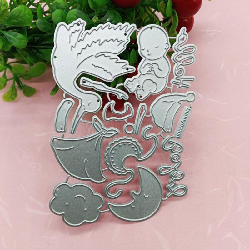 Birds Die Cuts Baby Metal Cutting Dies Stencils Embossing Dies for DIY Scrapbooking Card Photo Paper Album Decorations