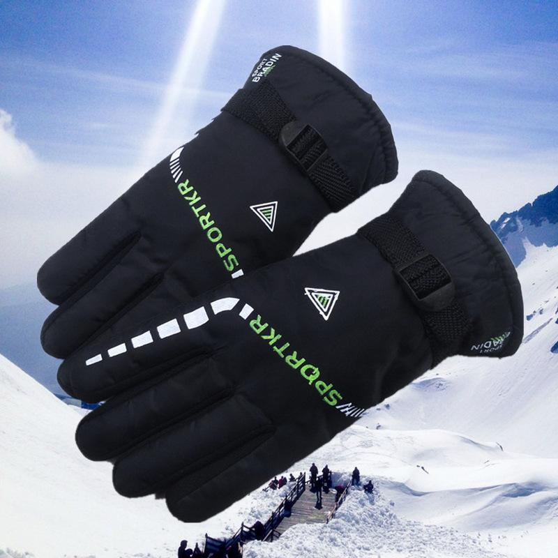 Men's thermal gloves fashion trendy thickened cycling winter gloves ski velvet new windshield non-slip