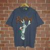 T-shirt Promo Vintage Anni '90 Personaggio Cartone Animato Bug Bunny Looney Tunes Taglia L