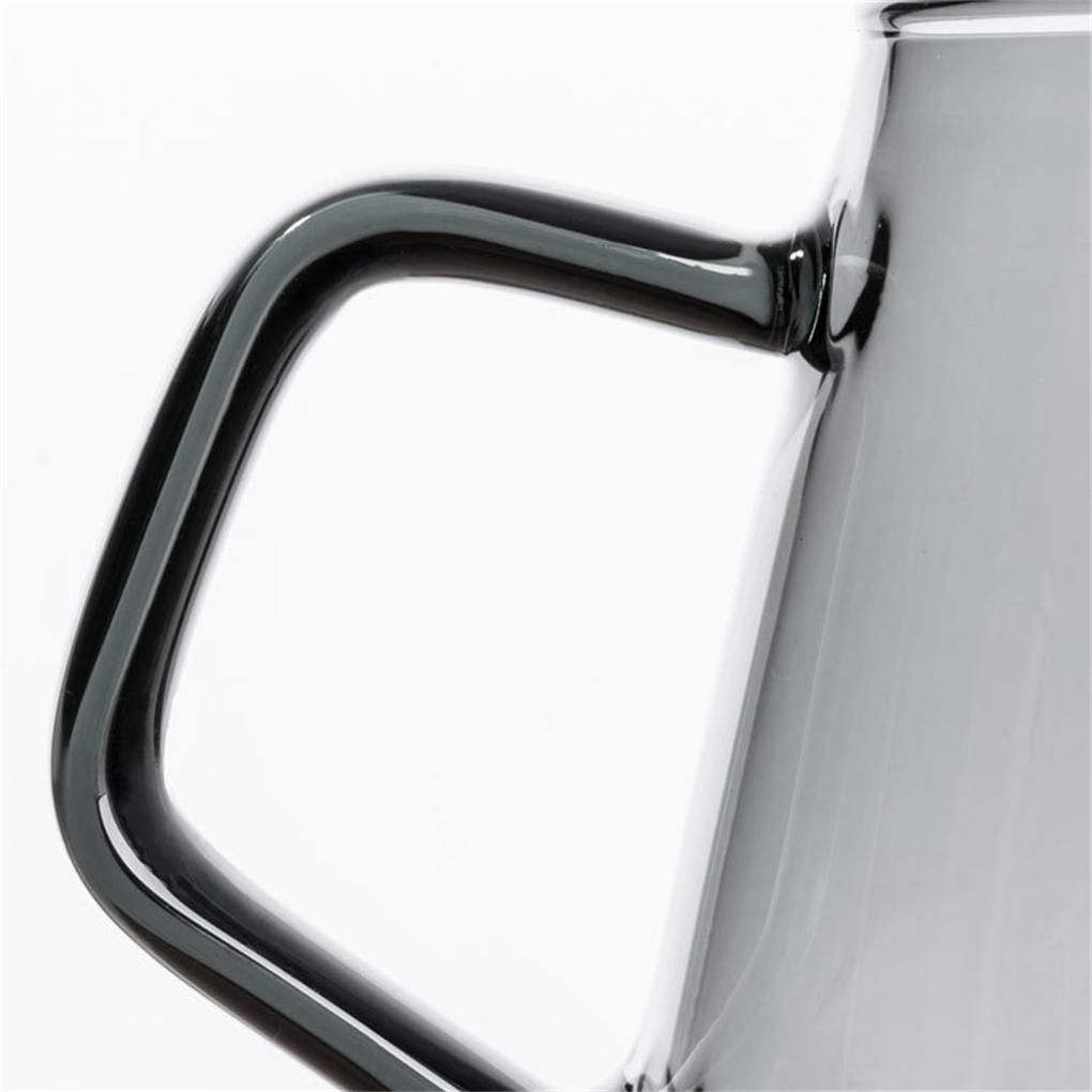 Glas-Kaffee-Servierkanne, 600 ml, für Eistee, Wasser, Getränke, zum Übergießen, mit Skala, für Haushalt, Büro, Bar, Kanne, Küche, Trinkgeschirr