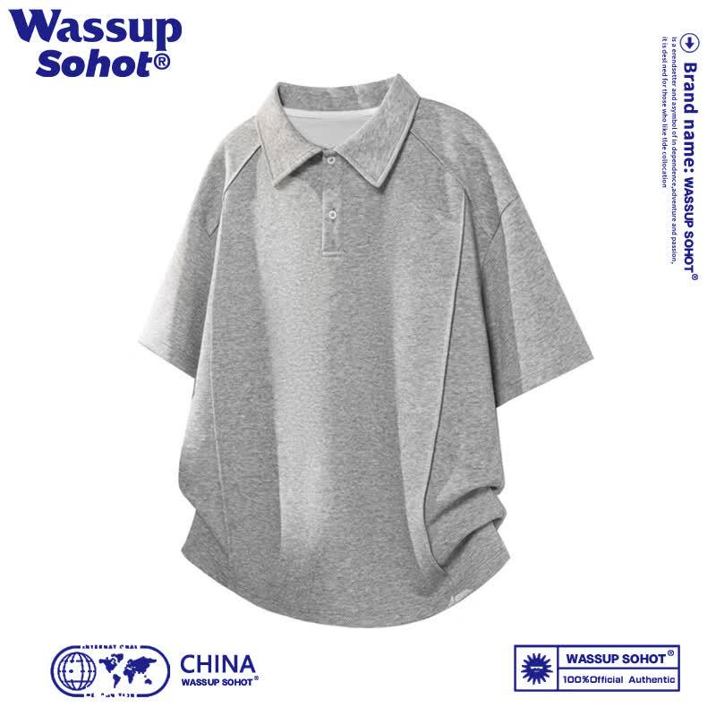Wassup Sohot Men s Casual Polo Short Sleeve T-Shirt 185/100A