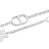 DIOR personalized design bracelet women's silver Silver F original box - dust bag + packaging box