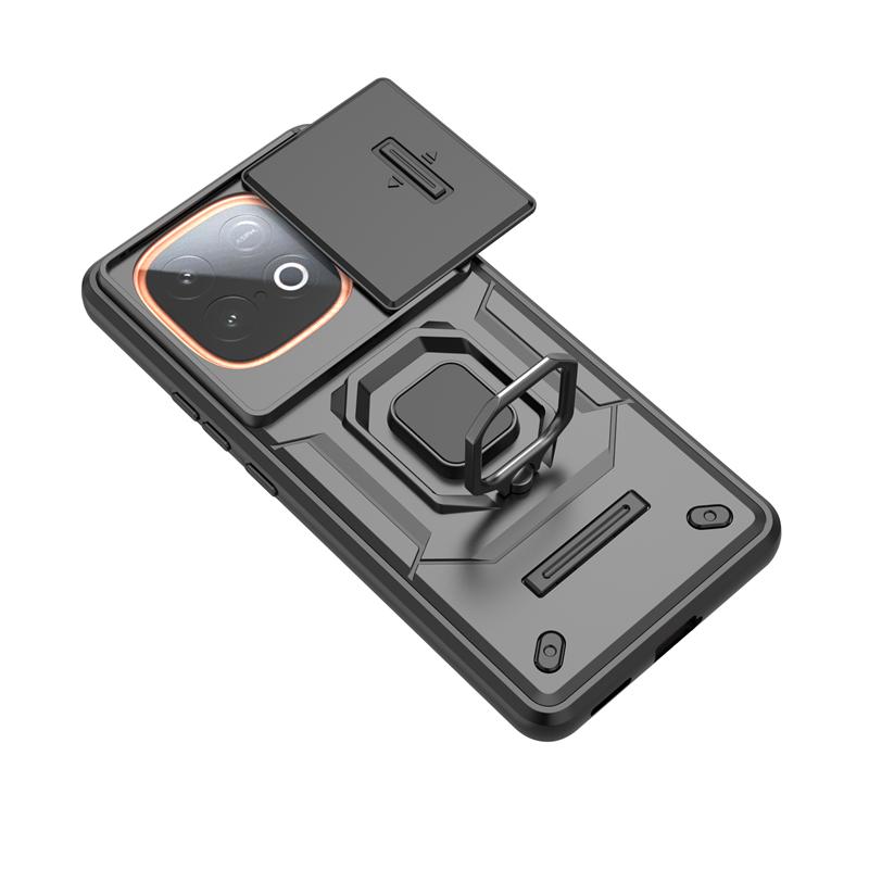 Case For Vivo iQOO Z10 Turbo Case Vivo iQOO Z10 Turbo Pro Ring Holder Magnetic Cover For Vivo iQOO Z10 Turbo Push Window Case