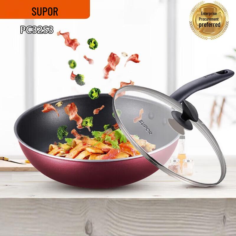 

SUPOR 32cm Non-stick Wok