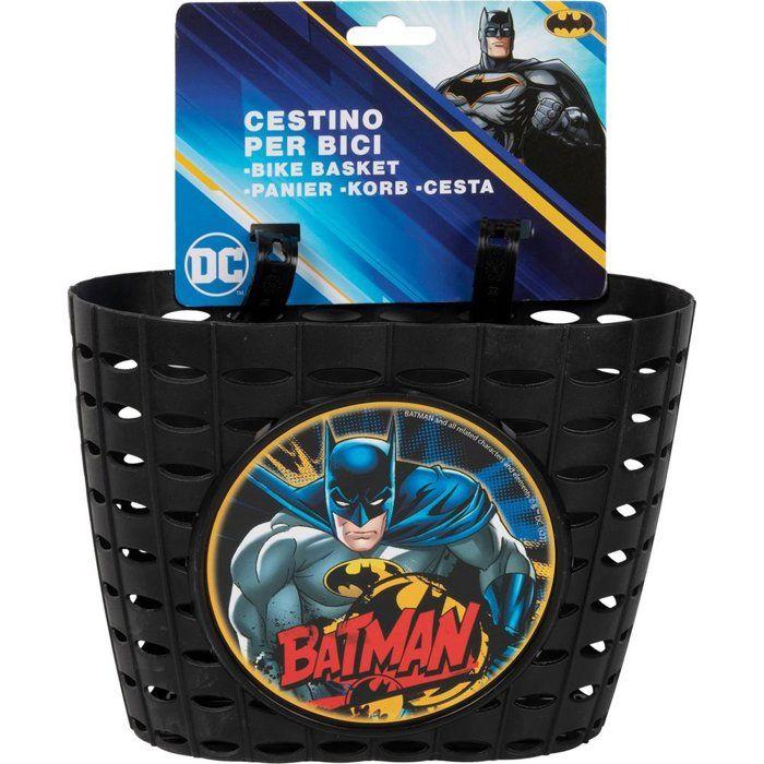 Panier De Rangement - DC COMICS - Batman - Noir/Jaune - 14x12x20 Cm - Attaches Fournies