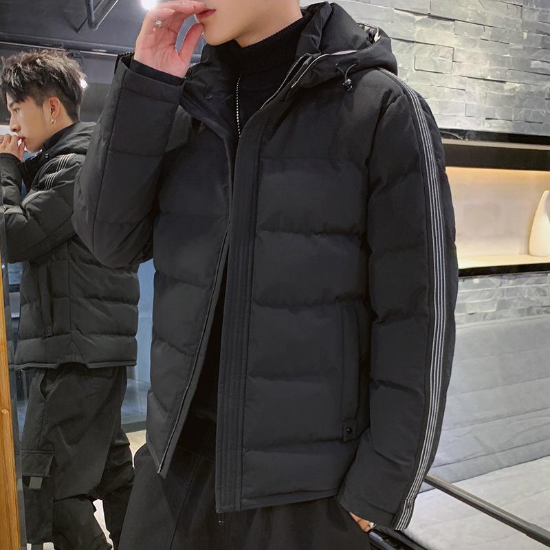 Hooded Cotton Jacket Men's Winter Warmth and Thickening To Keep Out the Cold, Versatile Windproof Plus-size Jacket Top, Trendy Cotton Clothes