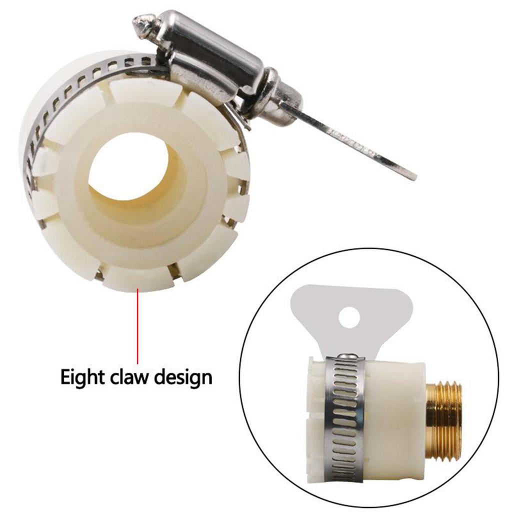 Threaded Garden Water Pipe Adaptor Fitting Universal Hose Tap Kitchen Adapters Faucet Brass Hose Tap Connector