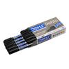 DOMS Refilo Permanent Marker Pen Pack of 10 Black Ink Hi-Tech Refillable Japanese Bullet Tip Non-Toxic Office School Use