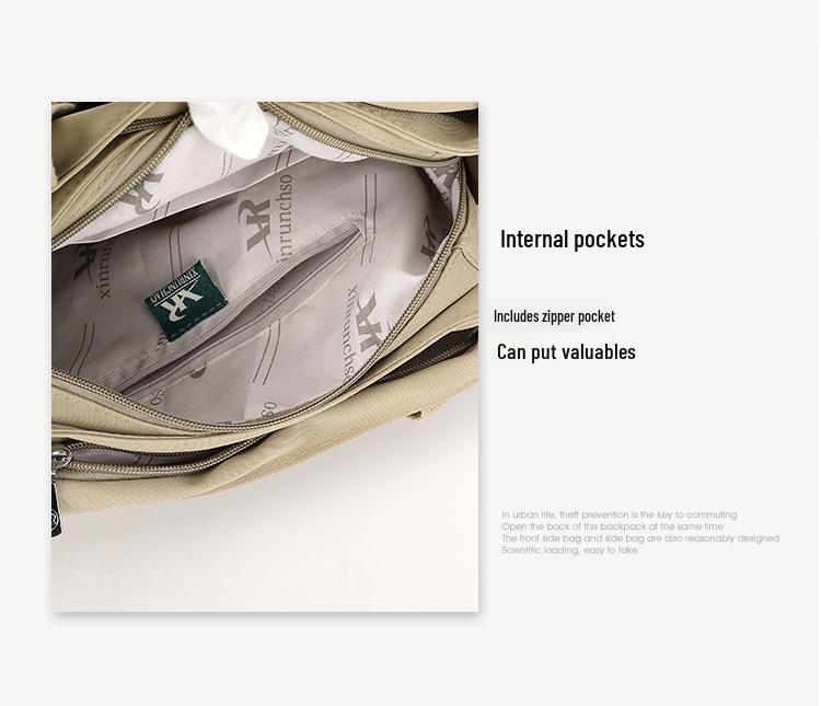 Nylon Solid Color Shoulder Bag: Versatile Casual Handbag and Crossbody Bag for Women