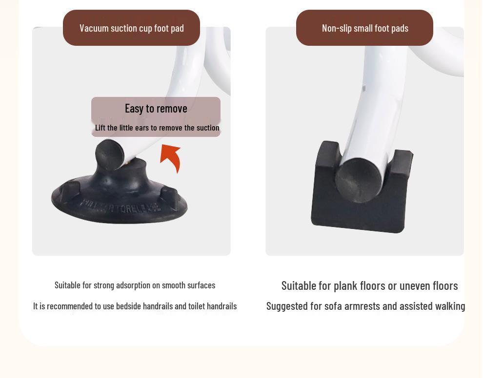 Anti-Fall Elderly Support Frame: Bedside & Toilet Handrail for Safe Standing, No-Punch Installation