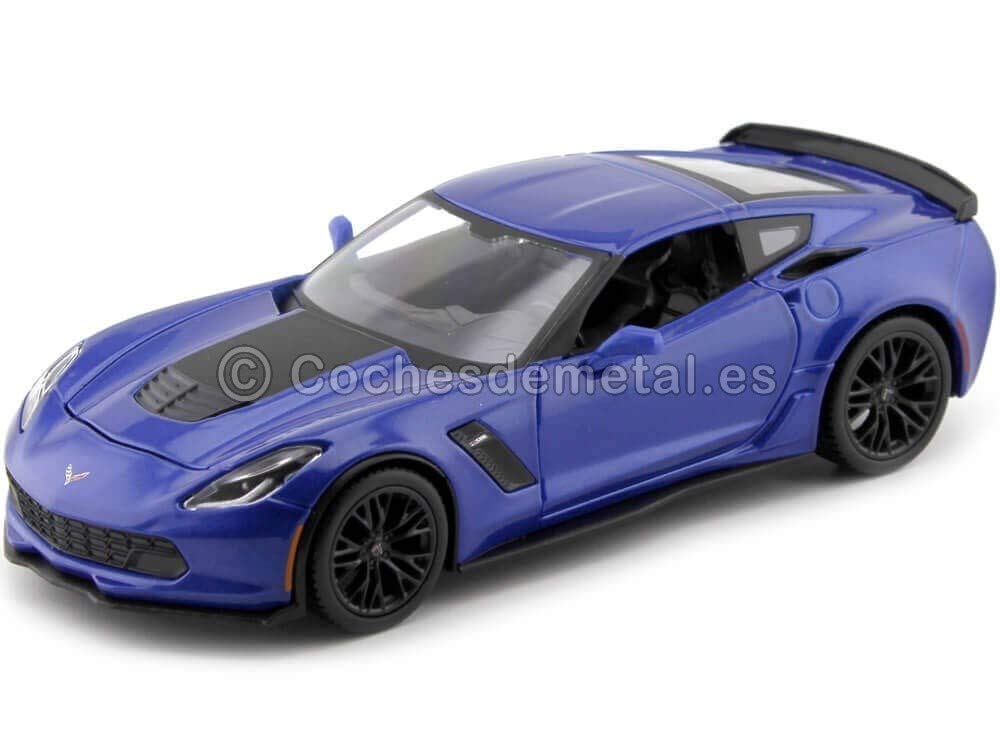 2015 Chevrolet Corvette C7 Z06 Blue by Maisto 31133 by Chevrolet 1/24