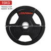 Rubber-Coated Olympic Barbell Plates 5kg/10kg - 5cm Grip Powerlifting/Dumbbell Weights
