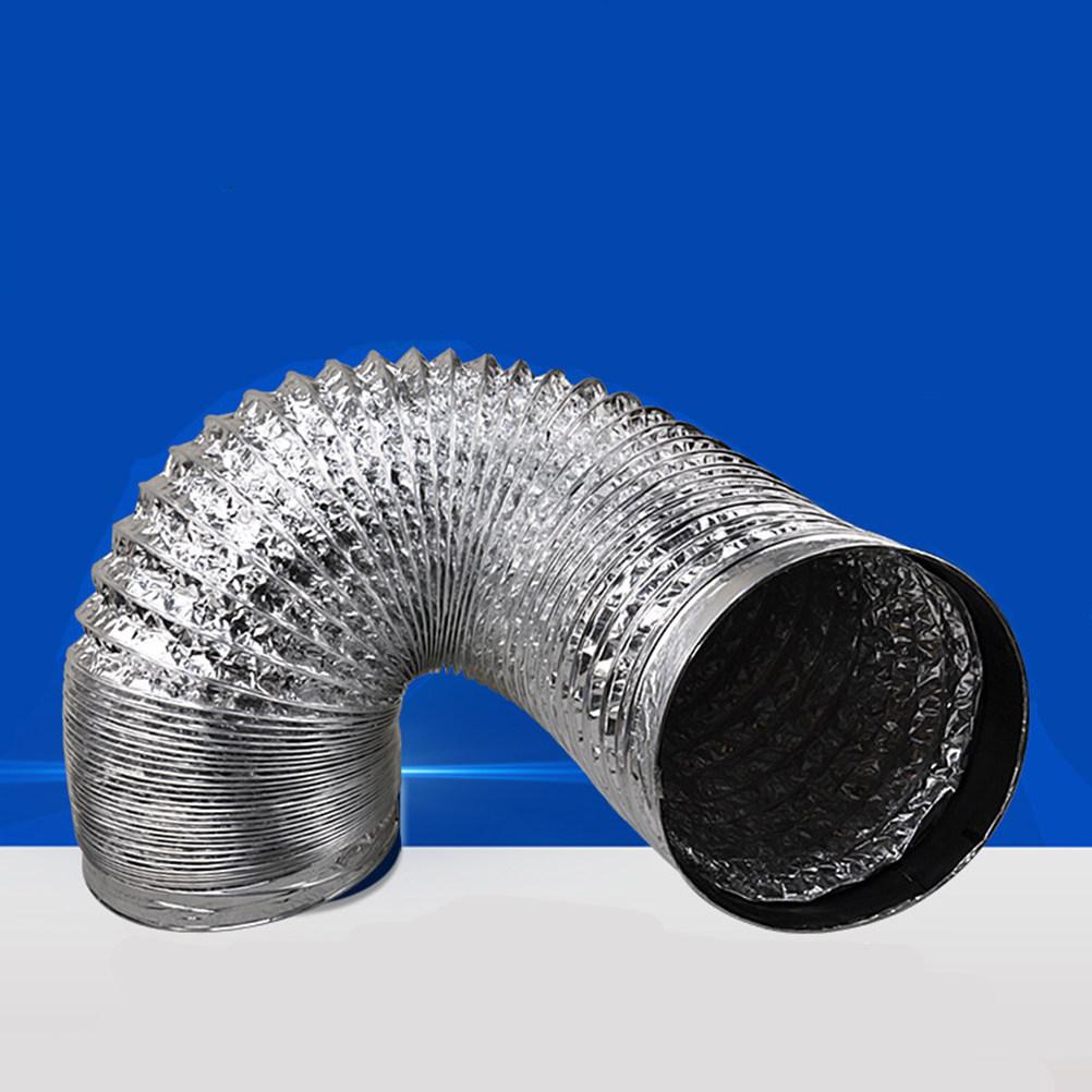 1Pcs Aluminum Foil Exhaust Hose 2m Thick Flexible Duct for Hvac Ventilation Dryer Vent Dryer Duct Hose 80mm Diameter