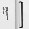 Modern Minimalist Pulls Cupboard Dressers Black Gold Silver Cabinet Door Handles Closet Drawer Knobs Kitchen Furniture Hardw