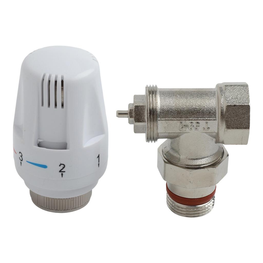 Automatic Thermostatic Radiator Control Valve G1/2\" G3/4\" Special Angle Valve For Floor Heating Copper Radiator Thermostat