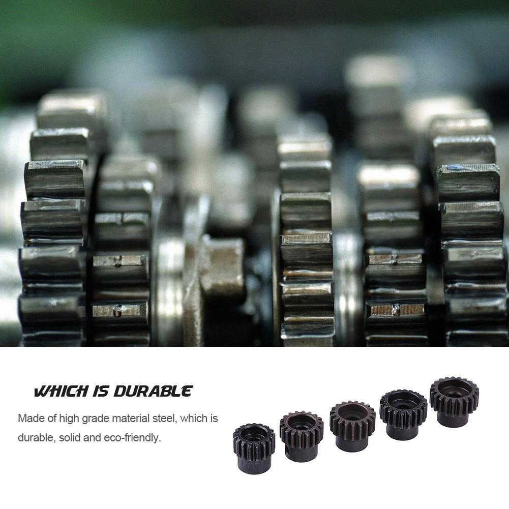 5pcs 32DP Cent5mm 17T 21T Steel Motor Gears Parts Set for 1 8 RC Car Motor