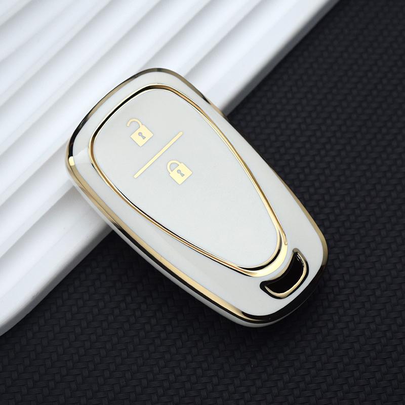 For Chevrolet Malibu Blazer Traverse Seeker Onix Equino Volt Bolt Trax Orlando Cruze Spark Sonic Camaro TPU Car Key Case Cover